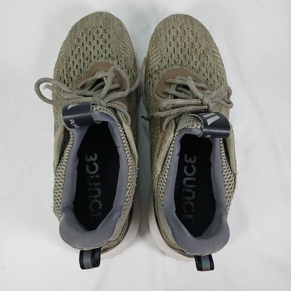 Adidas Alphabounce Beyond Men 8 Olive Cushioned Knit Running Sneaker - Picture 9 of 13